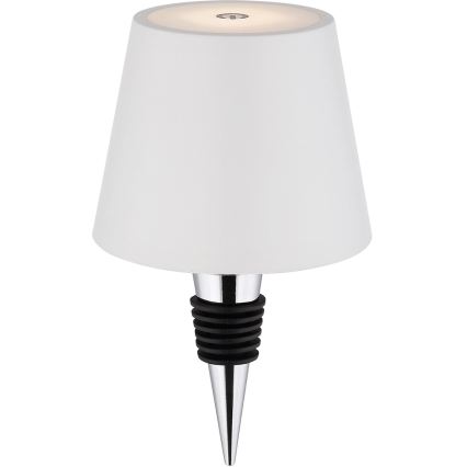 Globo - Dimmable touch-controlled rechargeable outdoor table lamp 3-in-1 LED/3W/5V 3000/4000/5000K IP54 1800 mAh white