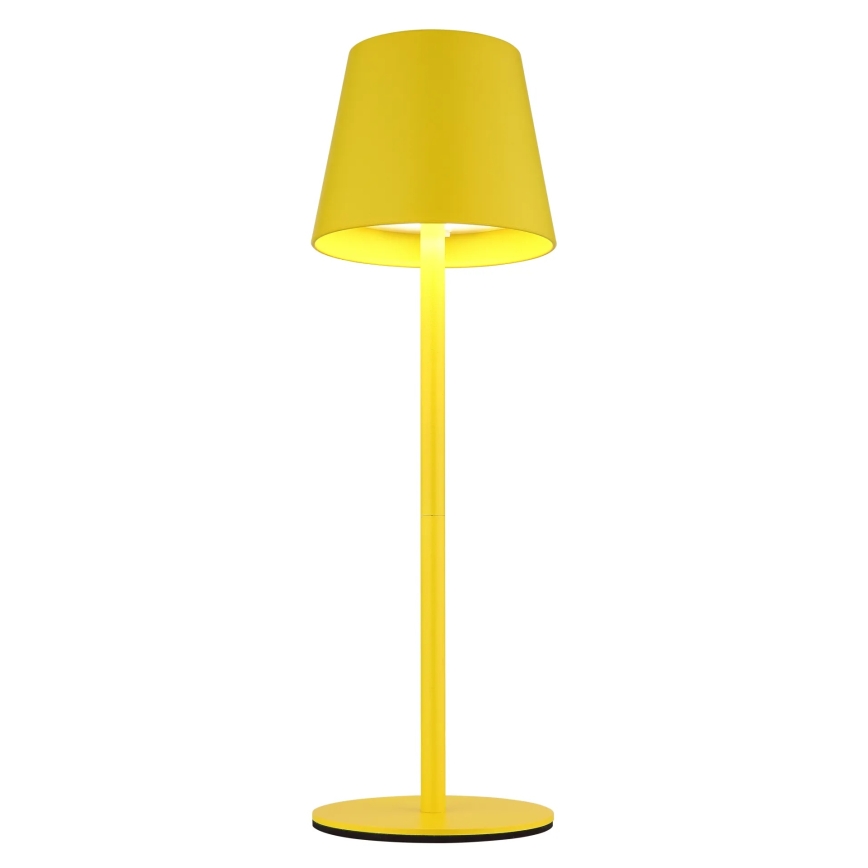 Globo - 3-in-1 Touch-Dimmable Rechargeable LED Outdoor Table Lamp, 3W/5V, 3000/4000/5000K, IP54, 1800 mAh, Yellow