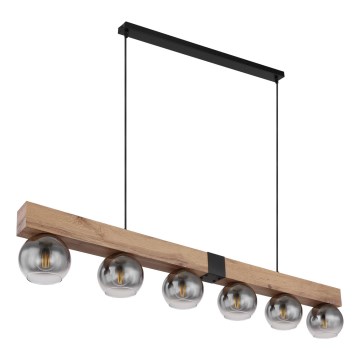 Globo - 6-Light Cable Pendant, E27/40W/230V