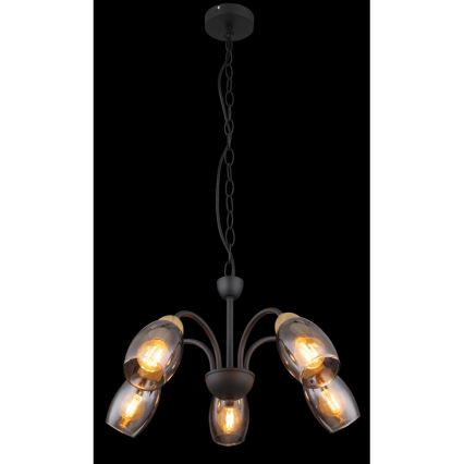 Globo - Chandelier on a chain 5xE14/25W/230V