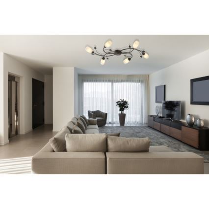Globo - Surface-mounted chandelier 6xE14/40W/230V