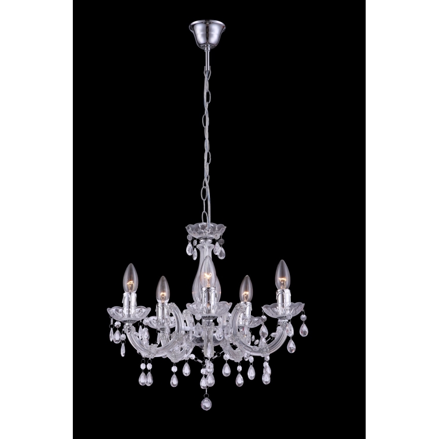 Globo - Chandelier on a chain 5xE14/40W/230V