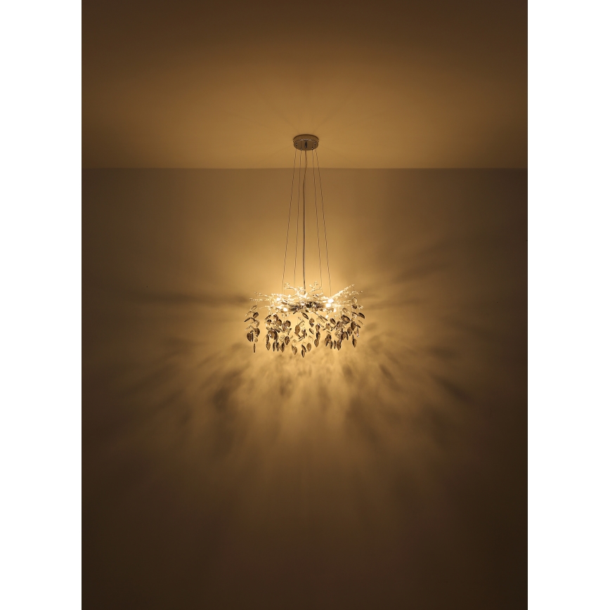 Globo - Chandelier on a string 8xG9/8W/230V d. 61 cm gold