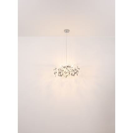 Globo - Chandelier on a string 8xG9/8W/230V d. 61 cm gold