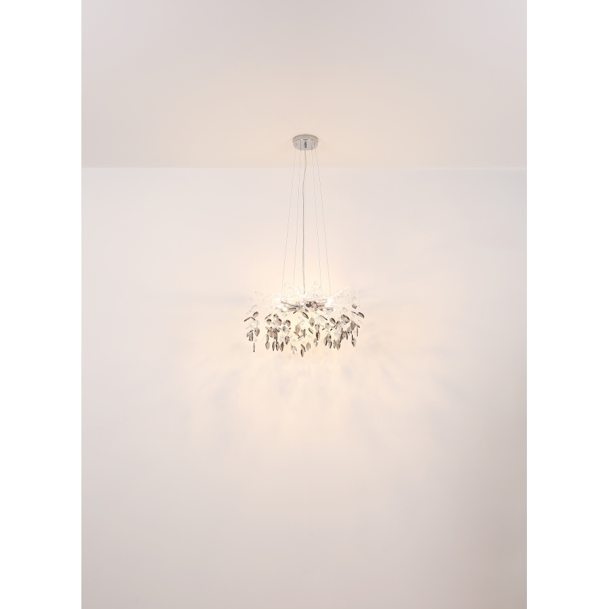 Globo - Chandelier on a string 8xG9/8W/230V d. 61 cm gold