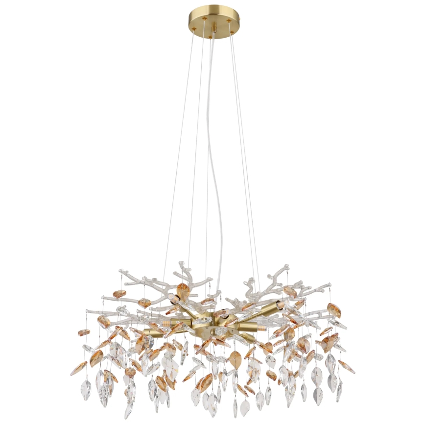 Globo - Chandelier on a string 8xG9/8W/230V d. 61 cm gold