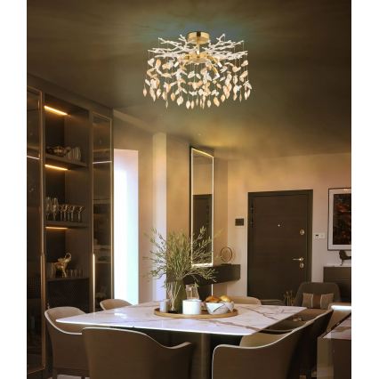 Globo - Rod chandelier 8xG9/8W/230V gold