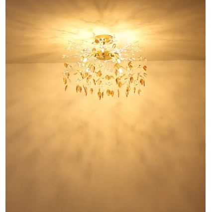 Globo - Rod chandelier 8xG9/8W/230V gold