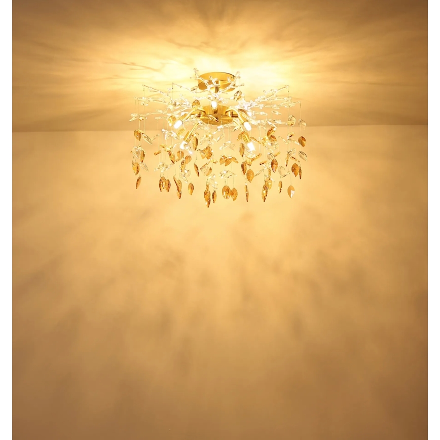 Globo - Rod chandelier 8xG9/8W/230V gold