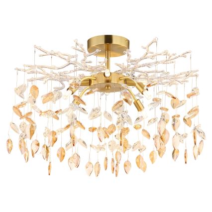 Globo - Rod chandelier 8xG9/8W/230V gold