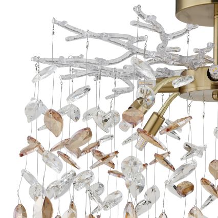 Globo - Rod chandelier 8xG9/8W/230V gold