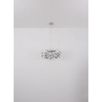 Globo - Chandelier on a string 8xG9/8W/230V d. 61 cm shiny chrome