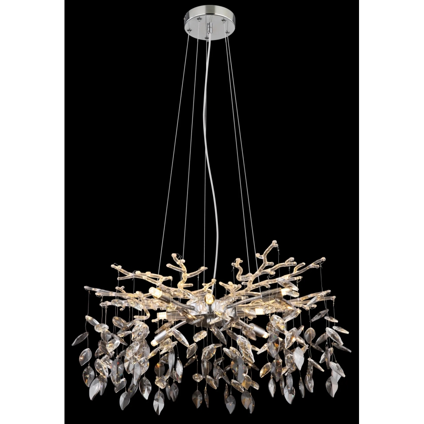 Globo - Chandelier on a string 8xG9/8W/230V d. 61 cm shiny chrome