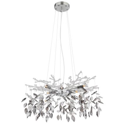 Globo - Chandelier on a string 8xG9/8W/230V d. 61 cm shiny chrome