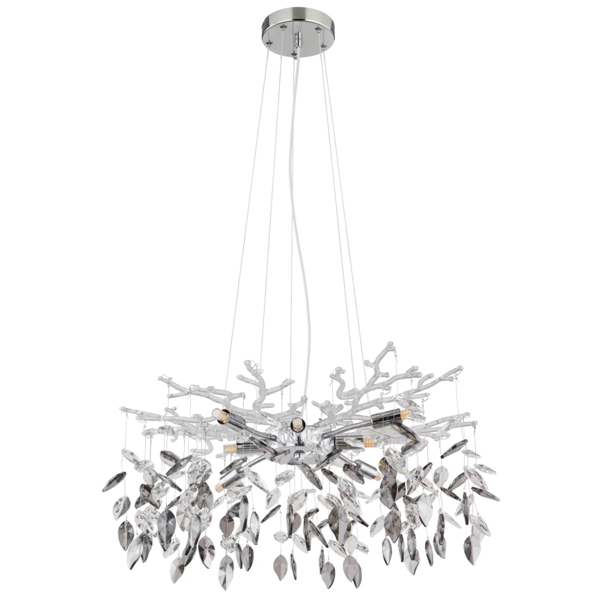 Globo - Chandelier on a string 8xG9/8W/230V d. 61 cm shiny chrome