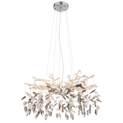 Globo - Chandelier on a string 8xG9/8W/230V d. 61 cm shiny chrome