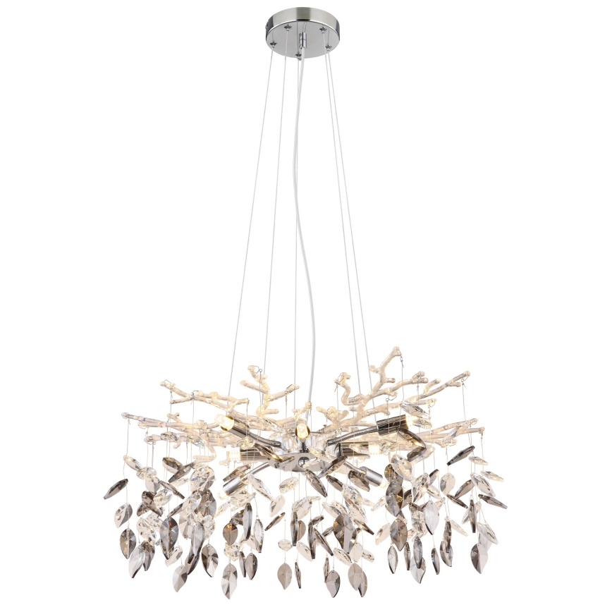 Globo - Chandelier on a string 8xG9/8W/230V d. 61 cm shiny chrome
