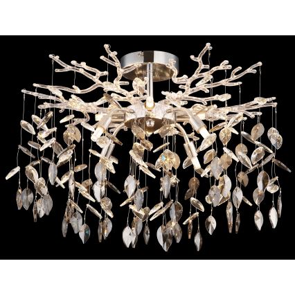 Globo - Rod-Mounted Chandelier 8xG9/8W/230V Polished Chrome