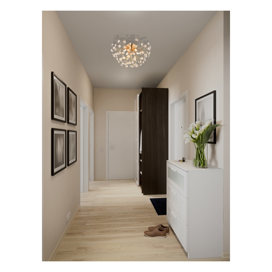 Globo - LED Ceiling light 4xG9/3,5W/230V d. 45 cm gold