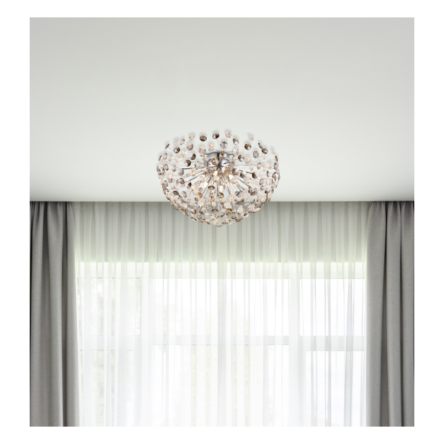 Globo - LED Ceiling light 6xG9/3,5W/230V d. 60 cm shiny chrome