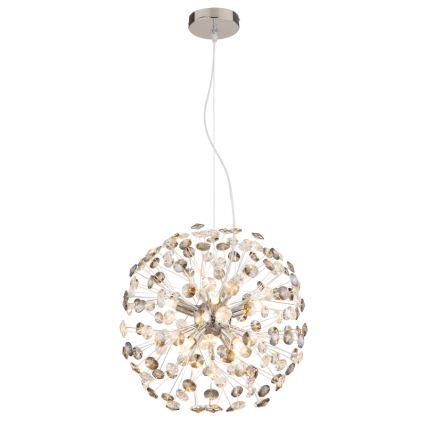 Globo - LED cable pendant 8xG9/3.5W/230V polished chrome