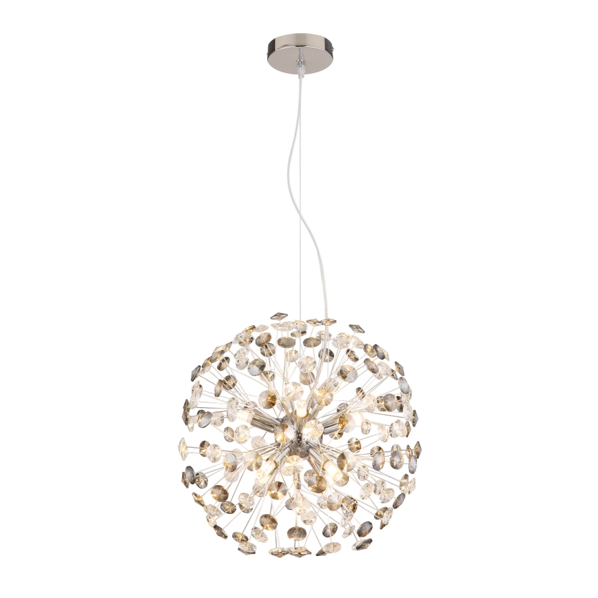 Globo - LED cable pendant 8xG9/3.5W/230V polished chrome