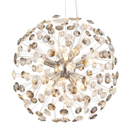 Globo - LED cable pendant 8xG9/3.5W/230V polished chrome