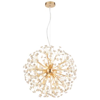 Globo - LED Cable Chandelier 9xG9/3.5W/230V Ø 60 cm Gold