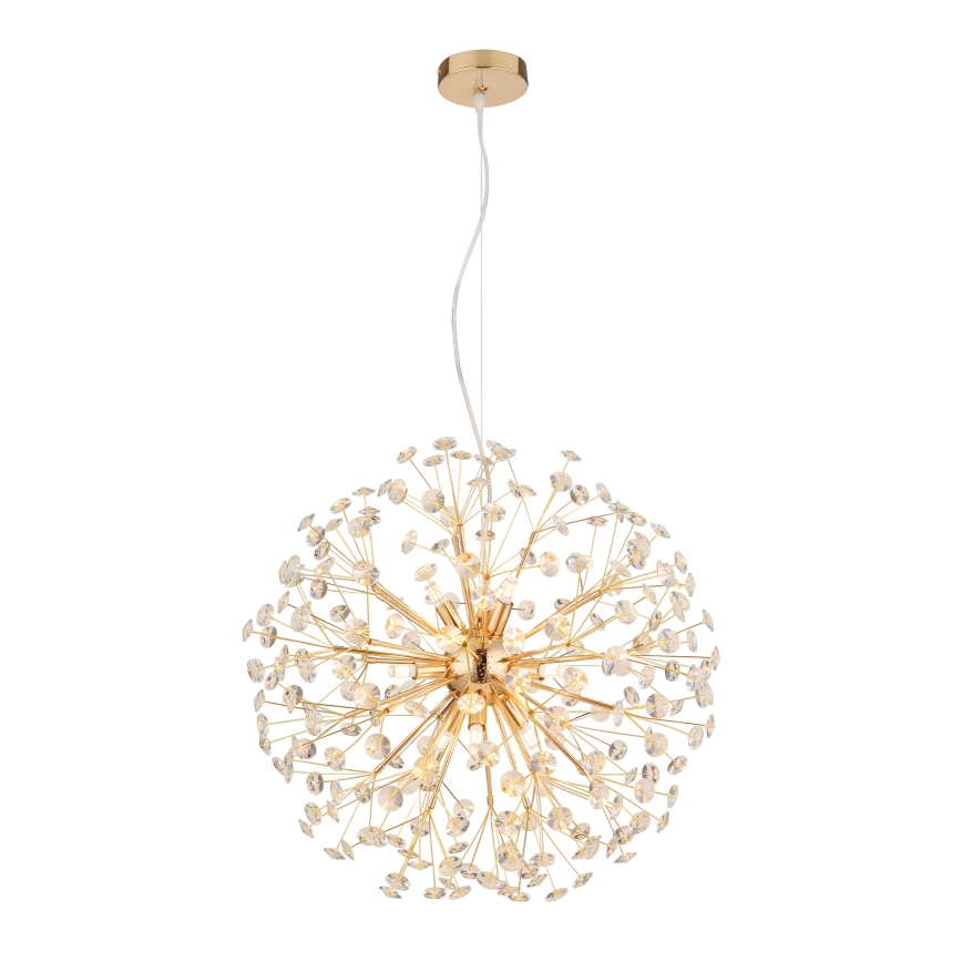 Globo - LED Cable Chandelier 9xG9/3.5W/230V Ø 60 cm Gold
