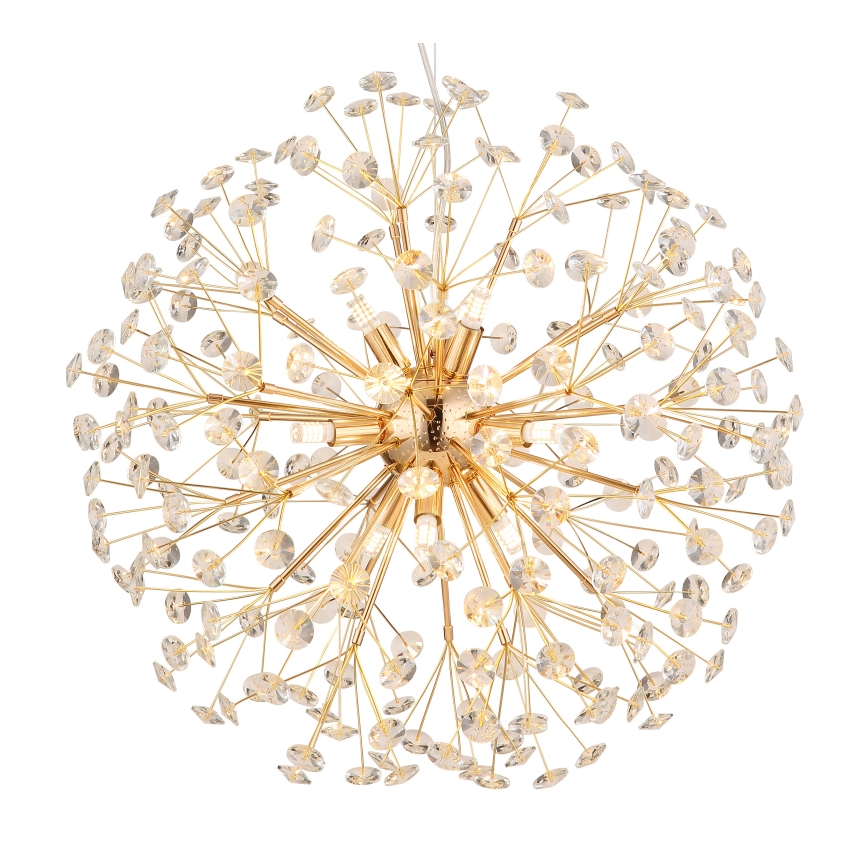 Globo - LED Cable Chandelier 9xG9/3.5W/230V Ø 60 cm Gold