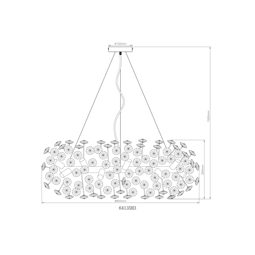 Globo - LED Crystal chandelier on a string 20xG9/3,5W/230V