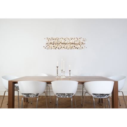 Globo - LED cable-hung chandelier 12xG9/3,5W/230V polished chrome