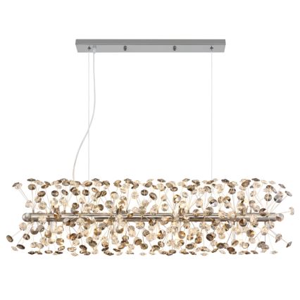 Globo - LED cable-hung chandelier 12xG9/3,5W/230V polished chrome