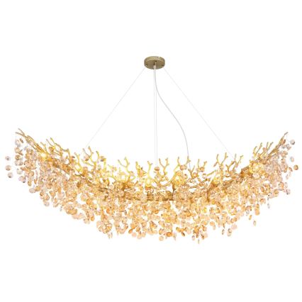 Globo - Cable-hung chandelier 16xE14/40W/230V gold