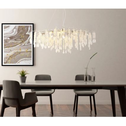 Globo - Cable-suspended chandelier 12xE14/40W/230V
