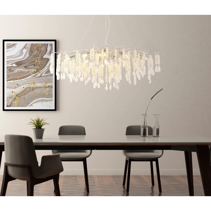 Globo - Cable-suspended chandelier 12xE14/40W/230V