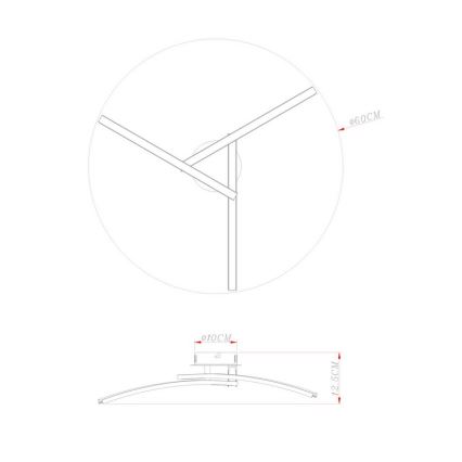 Globo - LED Surface-mounted chandelier 3xLED/6W/230V