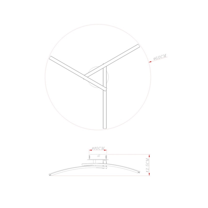Globo - LED Surface-mounted chandelier 3xLED/6W/230V