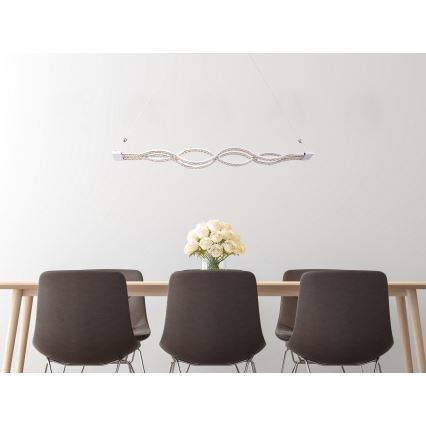Globo 67109-30 - LED Dimming chandelier on a string PILLA 1xLED/30W/230V + Remote control