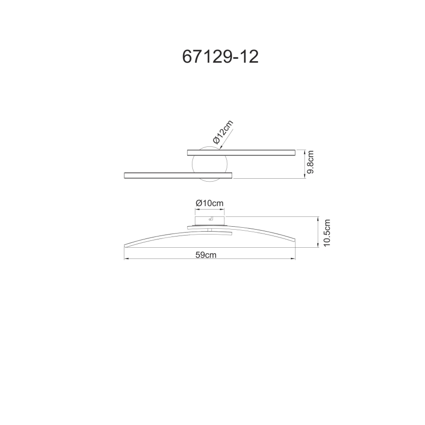 Globo - LED Surface-mounted chandelier 2xLED/6W/230V 3000/4000/6000K