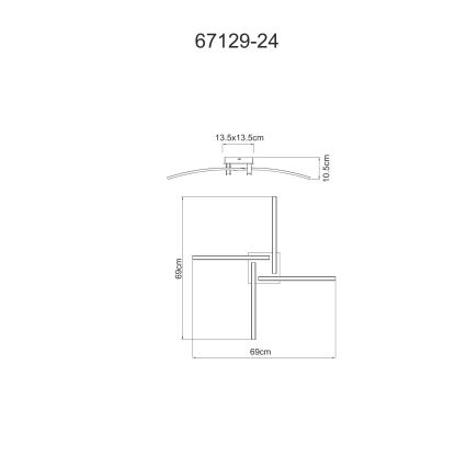 Globo - LED Ceiling light 4xLED/6W/230V 3000/4000/6000K