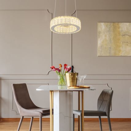Globo - LED Dimmable chandelier on a string LED/30W/230V 2700-6000K d. 30 cm + remote control