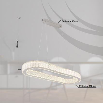 Globo - LED Dimmable chandelier on a string LED/58W/230V 2700-6000K + remote control