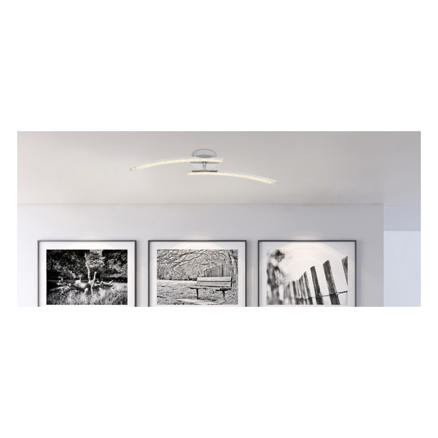 Globo - LED Bathroom surface-mounted chandelier 2xLED/6W/230V IP44