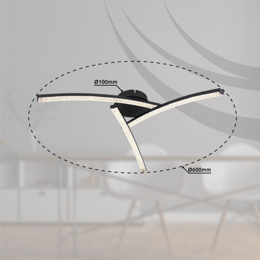 Globo - LED Flush-Mounted Chandelier LED/18W/230V 2700/4000/6000K