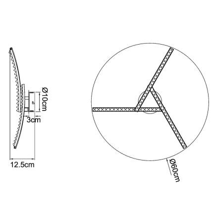 Globo - LED Surface-mounted chandelier LED/18W/230V 2700/4000/6000K