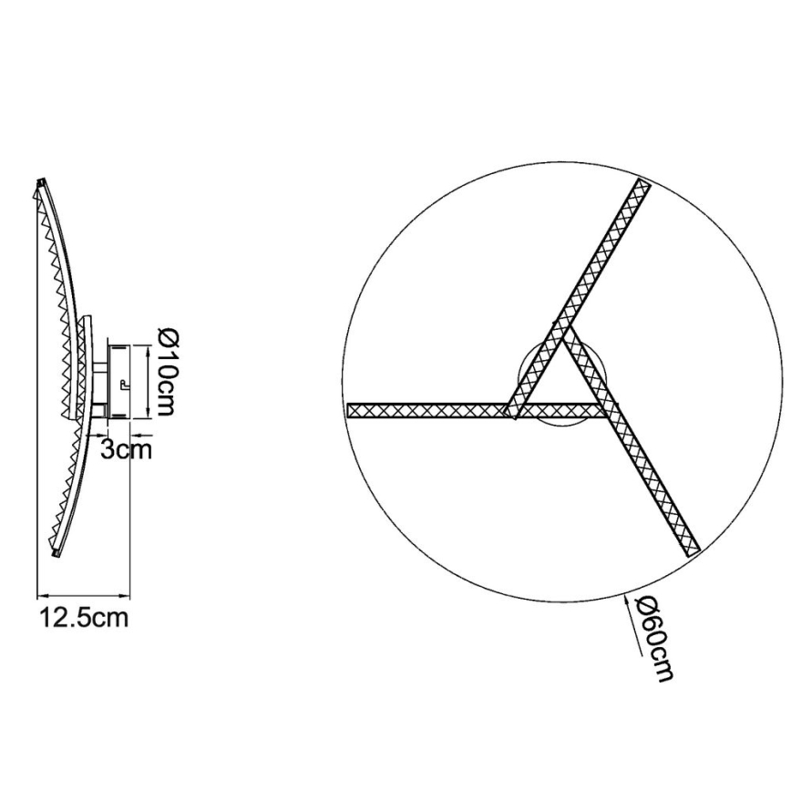 Globo - LED Surface-mounted chandelier LED/18W/230V 2700/4000/6000K