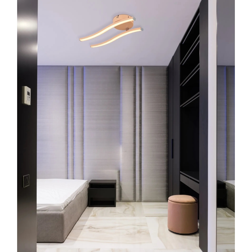 Globo - LED Surface-mounted chandelier LED/12W/230V 3000K orange