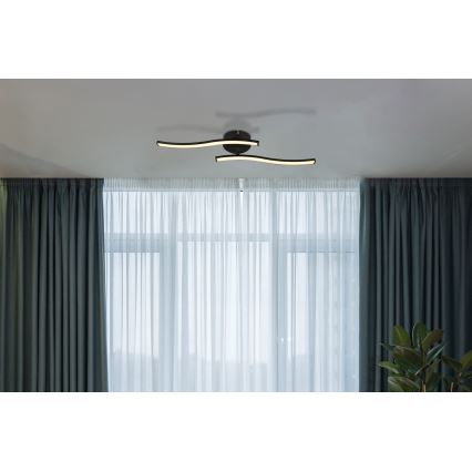 Globo - LED Surface-mounted chandelier LED/12W/230V 3000K black