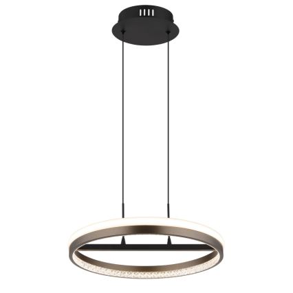 Globo - LED Chandelier on a string LED/40W/230V 3000/4000/6000K d. 39,7 cm brown